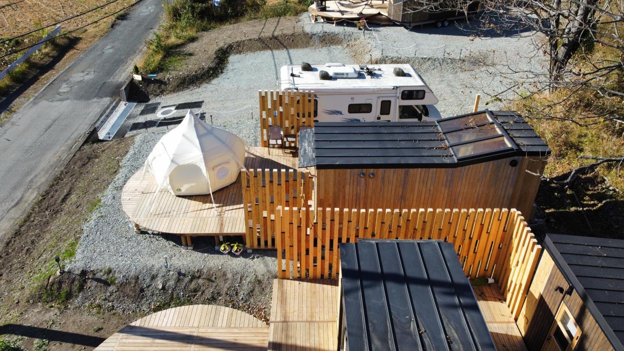 Hotel Fuji Dome Glamping Fujikawaguchiko Esterno foto