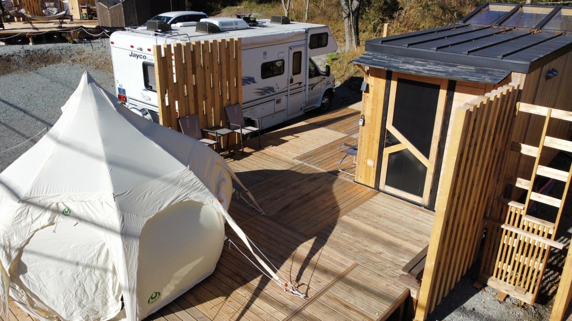 Hotel Fuji Dome Glamping Fujikawaguchiko Esterno foto