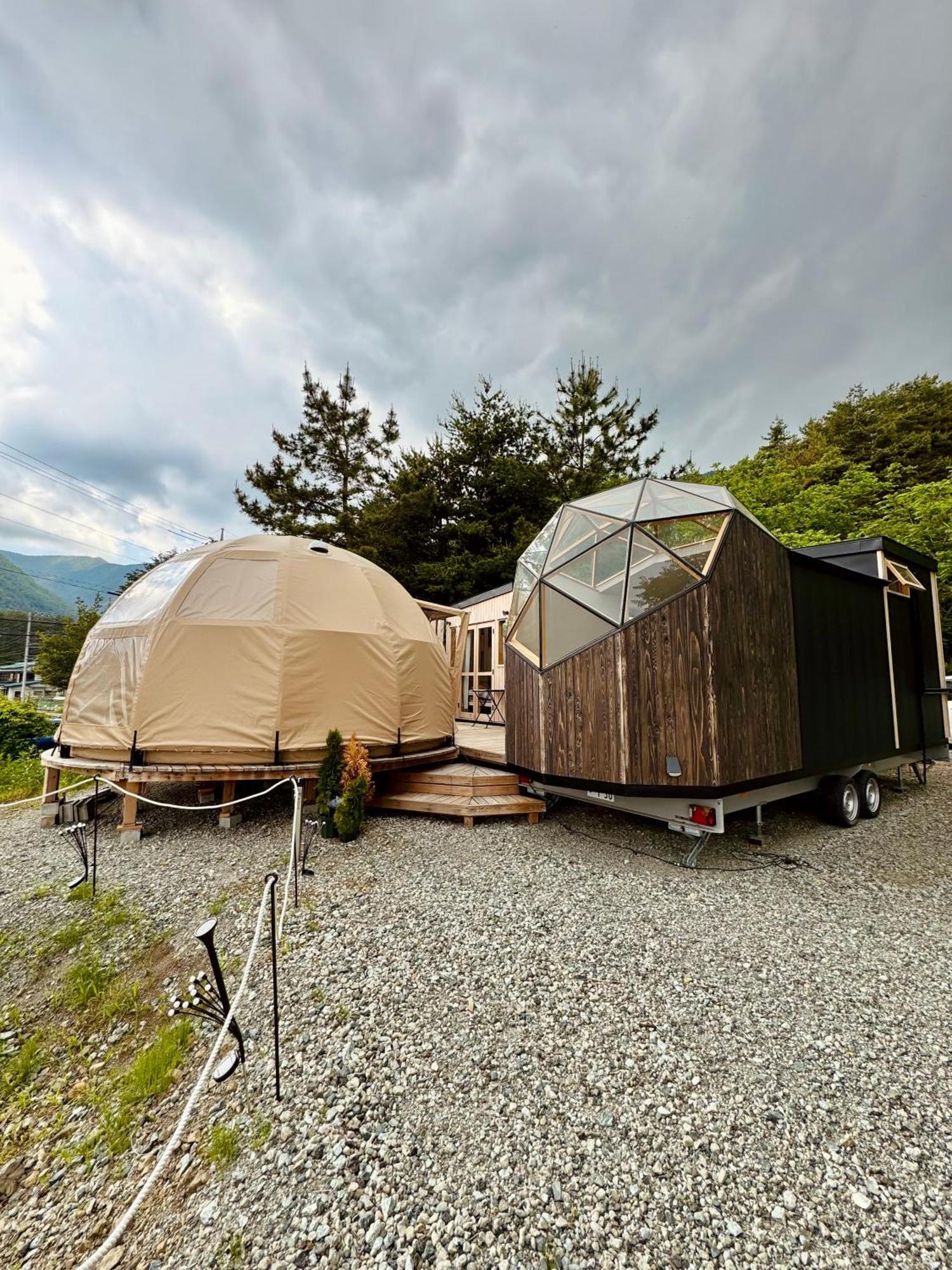 Hotel Fuji Dome Glamping Fujikawaguchiko Esterno foto